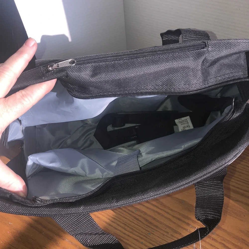 Luggage, Bella Russo Black & Gray Bag Luggage Carry On Roller And Tote Bag